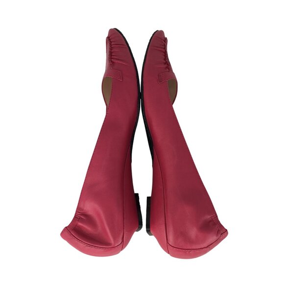 Esprit Womens 8.5 M Pink Leather Flats Workwear‎ Career Wear Maximalist - Picture 6 of 7
